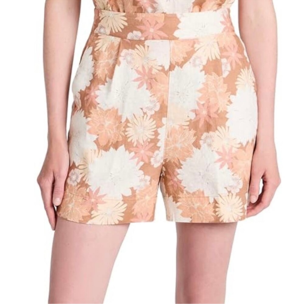 NWT Faherty 100% Linen Sands Linen Short S